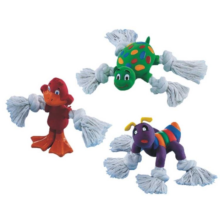 Игрушка Nobby "Звери с веревочными лапами" для собак, 12-14см