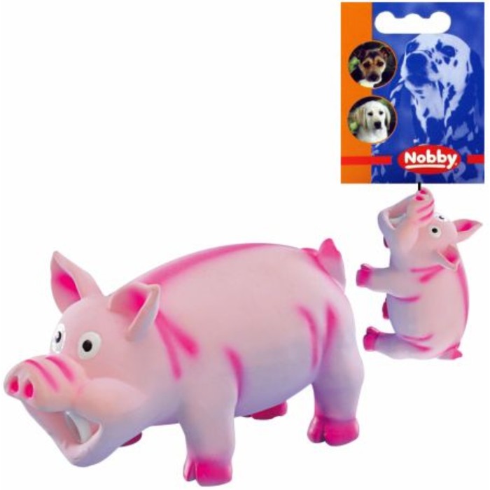 Игрушка Nobby "Розовая свинка" для собак, 15см