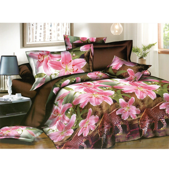 Постельное бельё евро Galla R027 220х240, 200х220, 70х70-2 шт., 50х70-2 шт. полисатин