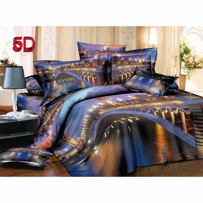 Постельное бельё евро Galla R900 220х240, 200х220, 70х70-2 шт., 50х70-2 шт. полисатин