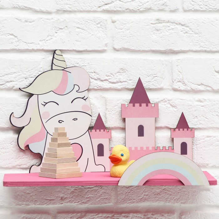 Полка детская "Единорог"