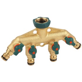 

Распределитель 4-канальный, латунь, RACO Profi-Plus