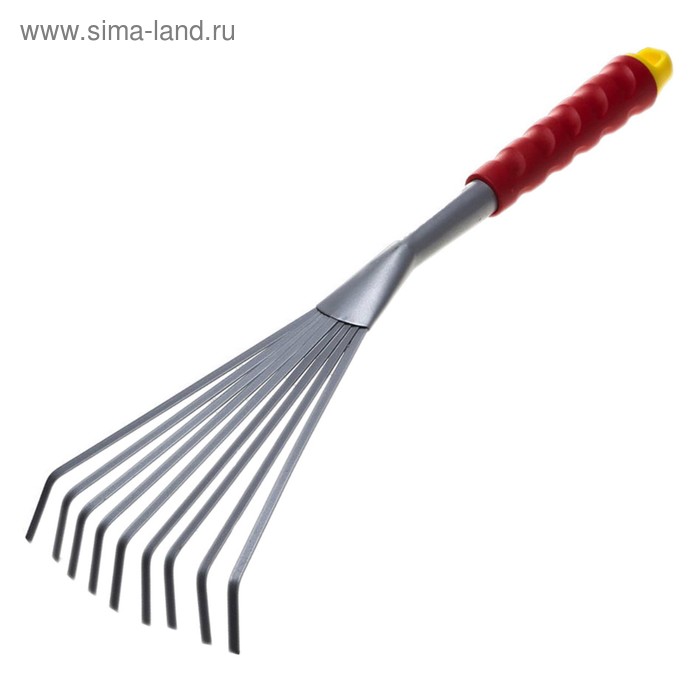 

Грабли веерные, пластинчатые, 9 зубцов, длина 44 см, пластиковая ручка, GRINDA