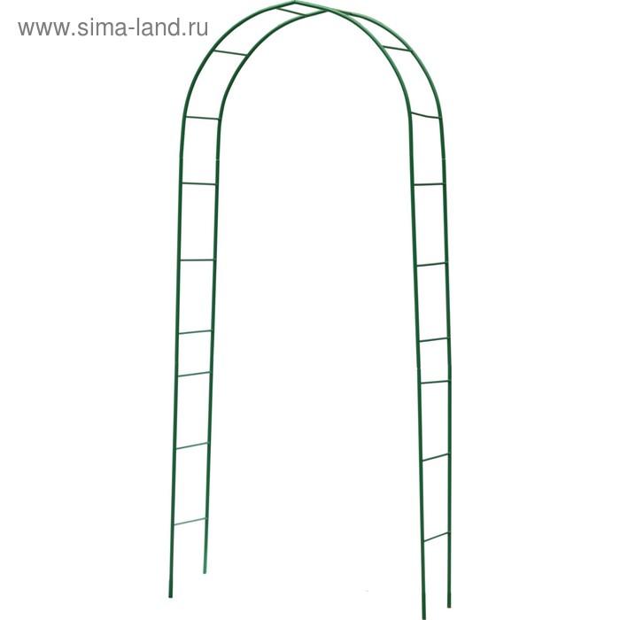 Арка садовая, 240 × 120 × 36 см, металл, зелёная, Grinda, «Классика»