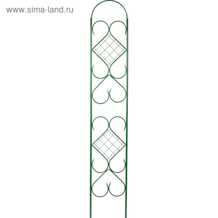 Шпалера, 210 × 36 см, металл, зелёная, Grinda «Ар-деко»