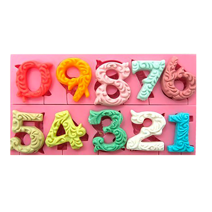 Силиконовая форма для мыла "Цифры" 4020