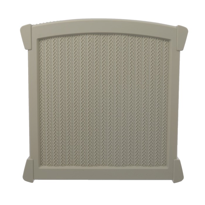 Комод 4 секции "Стиль вязание", цвет белый ротанг