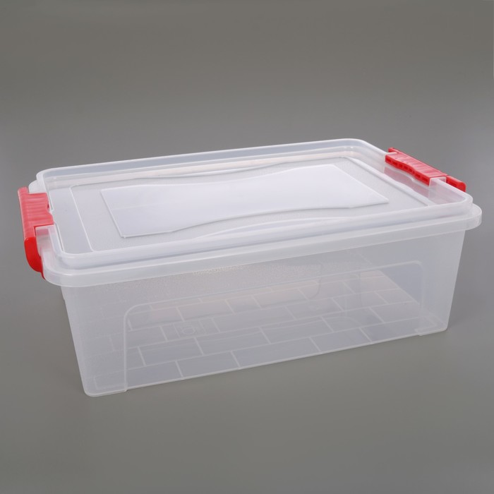 Контейнер для хранения прямоугольный 10,5 л, прозрачный