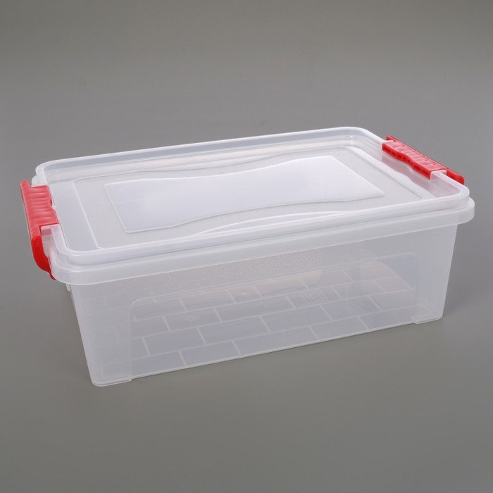 Контейнер для хранения прямоугольный 6,3 л, прозрачный