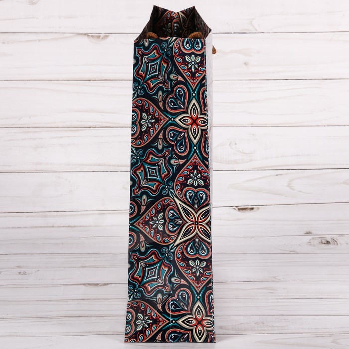 Пакет ламинированный вертикальный «Узоры», ML 23 × 27 × 8 см