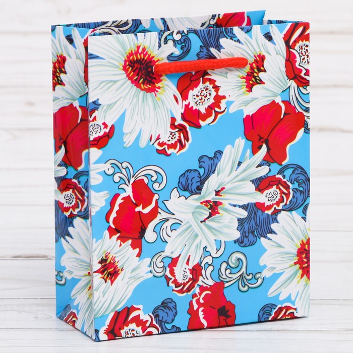 Пакет ламинированный вертикальный «Цветы в саду», ML 23 × 27 × 8 см