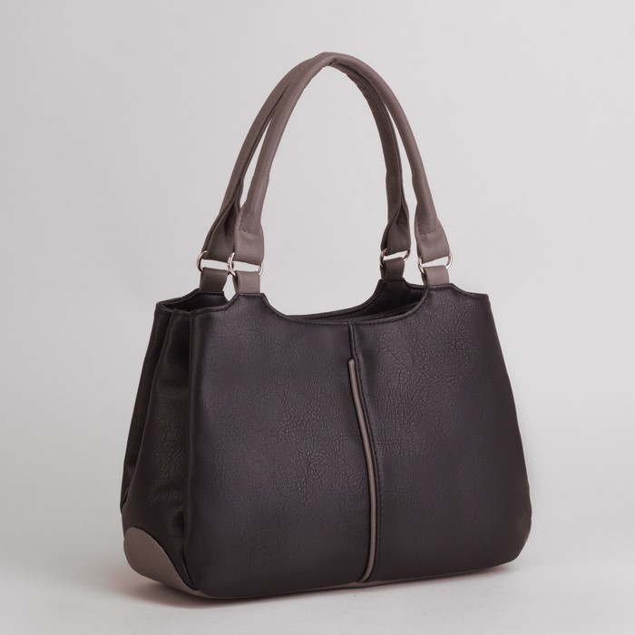 Сумка женская, отдел с перегородкой на молнии, цвет чёрный