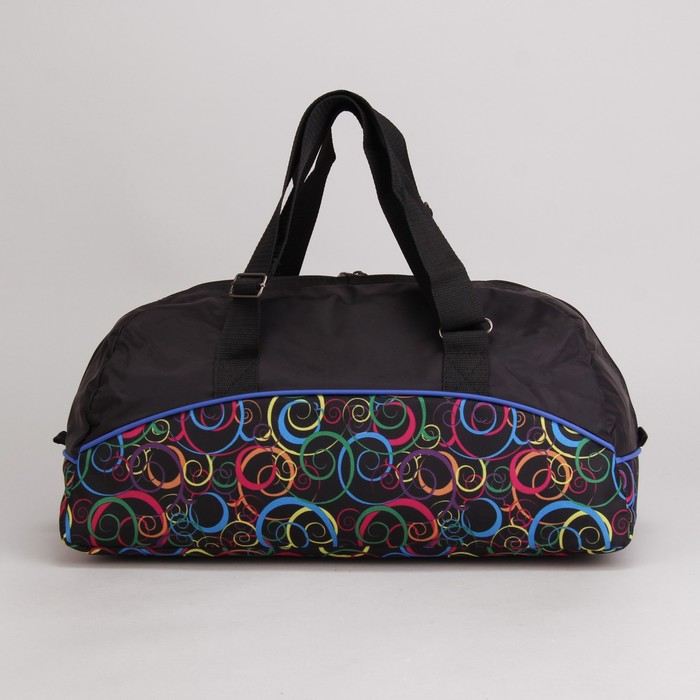 Сумка спорт 5-35, 48*22*28, отдел на молнии, н/карман, регул ремень, черный