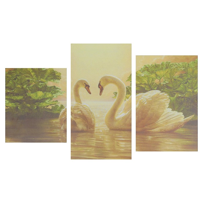 Модульная картина на подрамнике "Пара" 90х55 см ( 30х35; 30х45; 30х55)