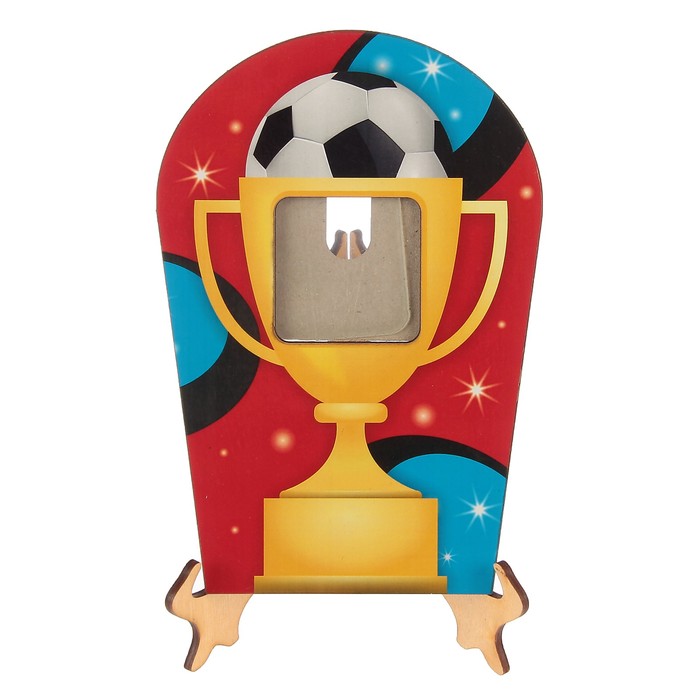 Фоторамка "Кубок с мячом" 5х5 см