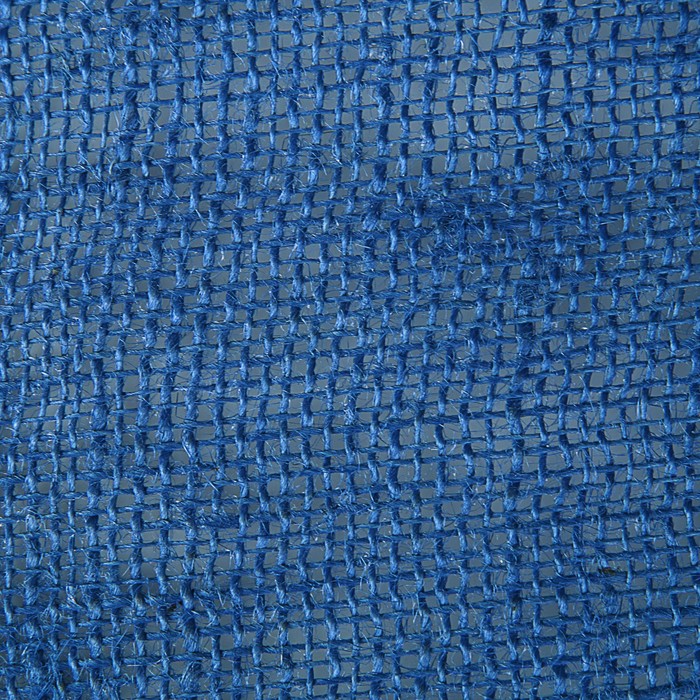 Джут натуральный, синий, 0,5 х 5 м