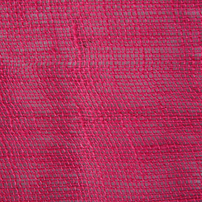 Джут натуральный, ярко-розовый, 0,5 х 5 м