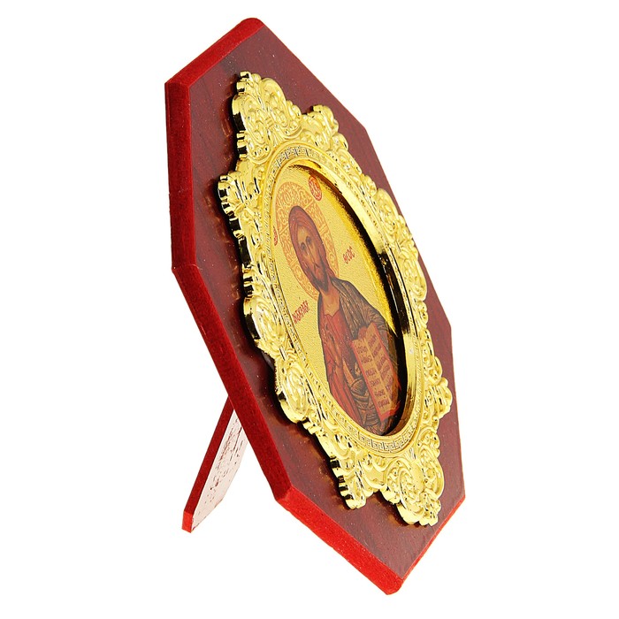 Икона в ажурной рамке, на подставке