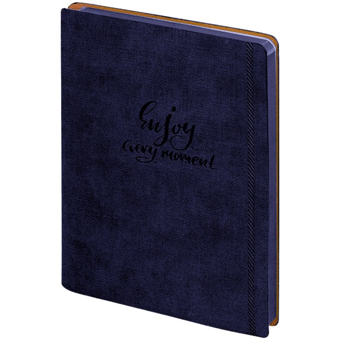 Ежедневник недат. инт обл A5 136л Greenwich Line "E.motion", кожзам, синий