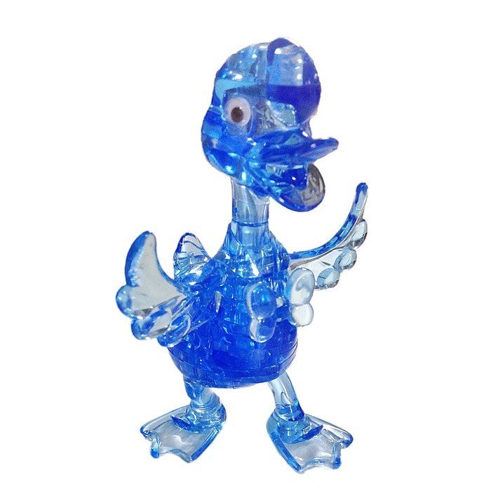 Пазл 3D кристаллический, "Уточка", 37 деталей, цвета МИКС