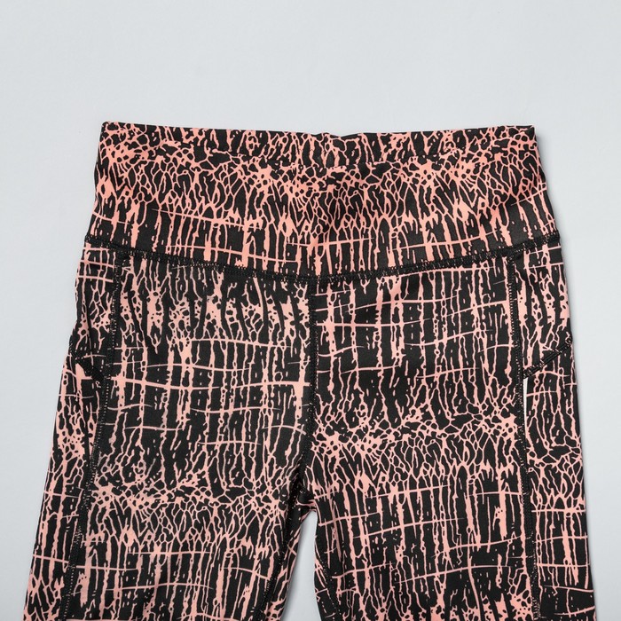 Легинсы женские спортивные 89100 цвет оранжевый, размер 44-48 (M/L)