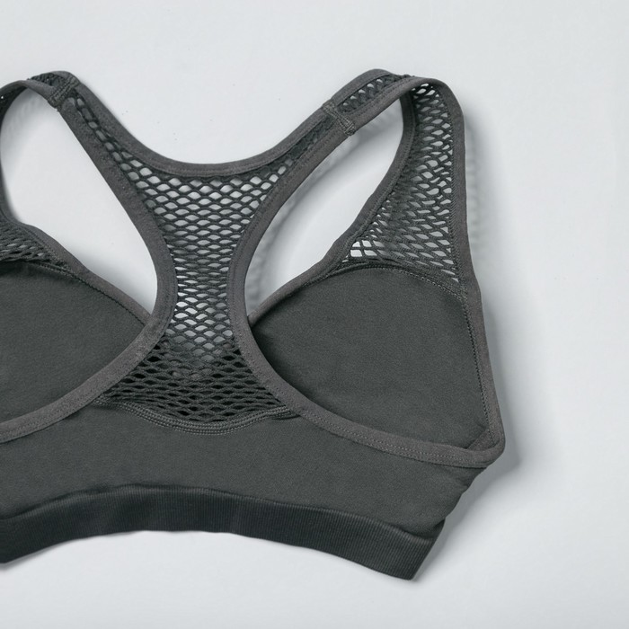 Топ-бра женский спортивный 31500 цвет серый, р-р 40-42 (S)