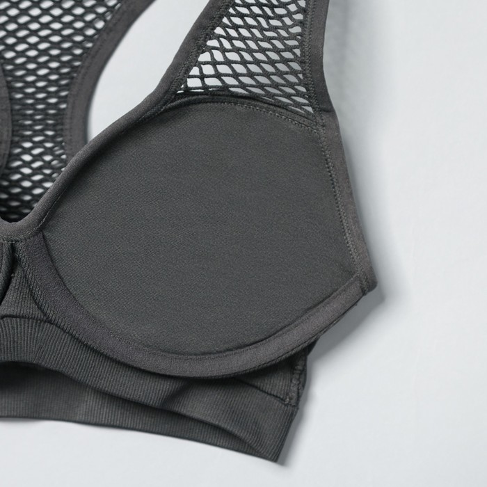 Топ-бра женский спортивный 31500 цвет серый, р-р 40-42 (S)