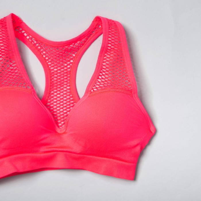 Топ-бра женский спортивный 31500 цвет коралловый, р-р 40-42 (S)