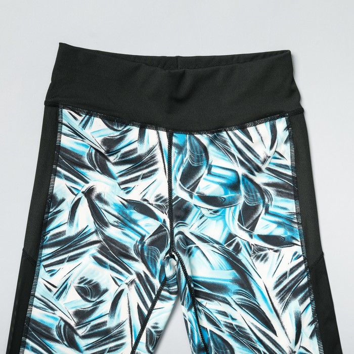 Легинсы женские спортивные 89151 цвет голубой, размер 40-44 (S/M)