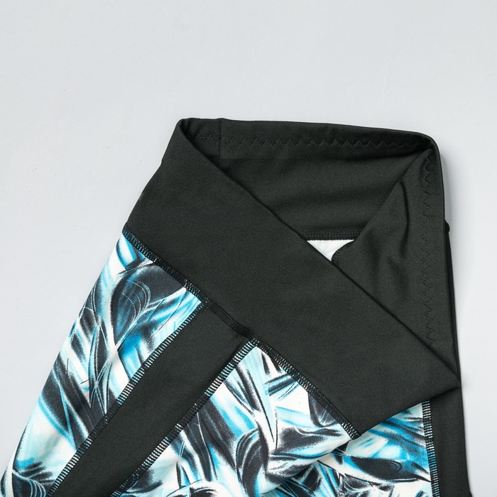 Легинсы женские спортивные 89151 цвет голубой, размер 40-44 (S/M)