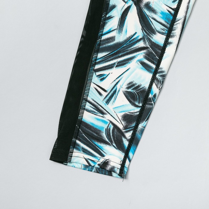 Легинсы женские спортивные 89151 цвет голубой, размер 44-48 (M/L)