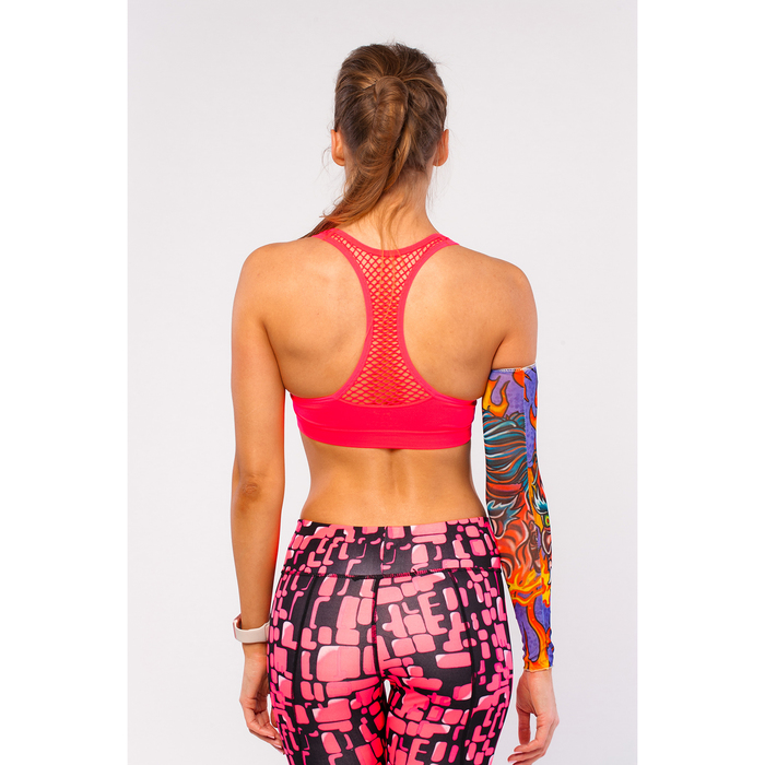 Топ-бра женский спортивный 31500 цвет коралловый, р-р 48-50 (L)