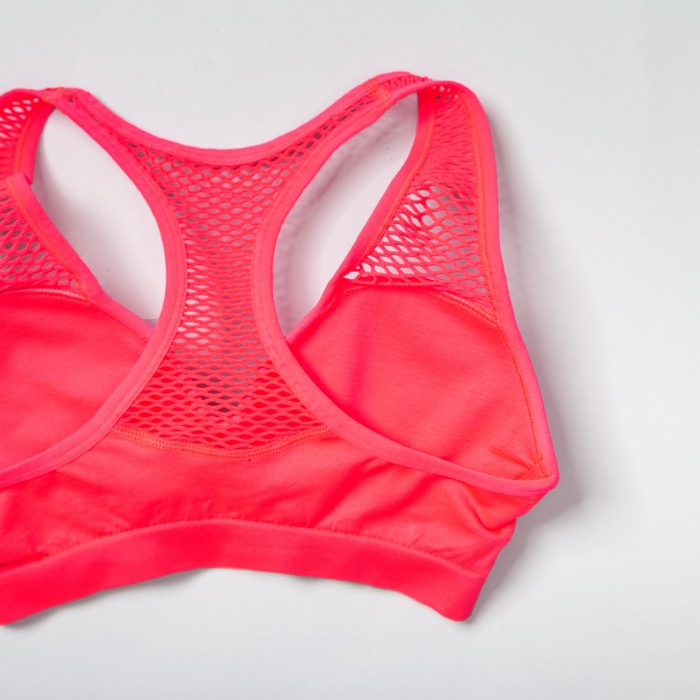 Топ-бра женский спортивный 31500 цвет коралловый, р-р 48-50 (L)