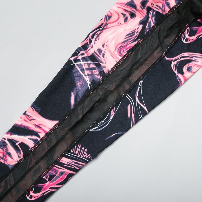 Легинсы женские спортивные 89151 цвет розовый, размер 40-44 (S/M)