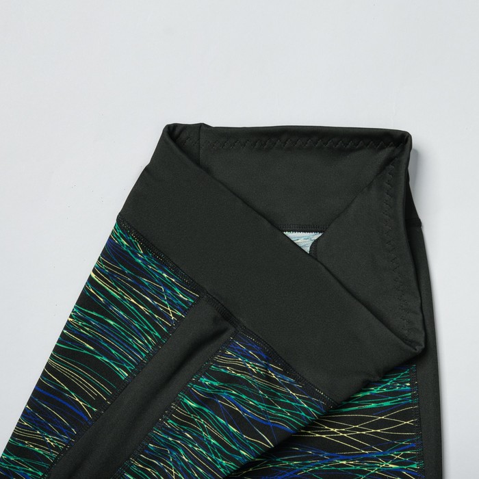 Легинсы женские спортивные 89151 цвет зелёный, размер 44-48 (M/L)