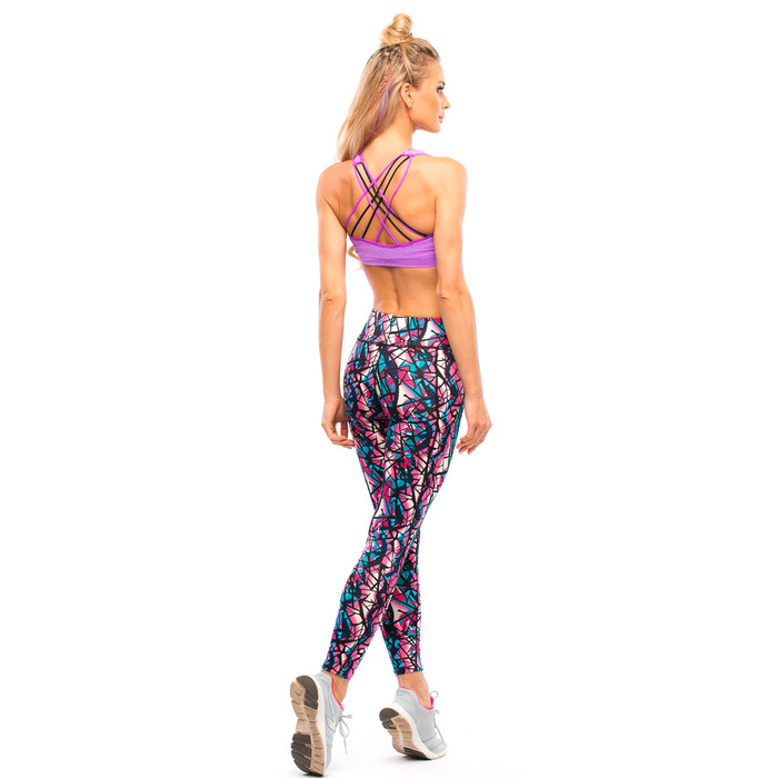 Легинсы женские спортивные 89160 цвет разноцветный, размер 44-48 (M/L)