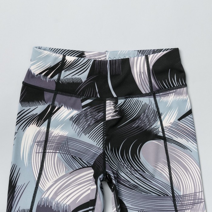 Легинсы женские спортивные 89160 цвет серый/чёрный, размер 44-48 (M/L)