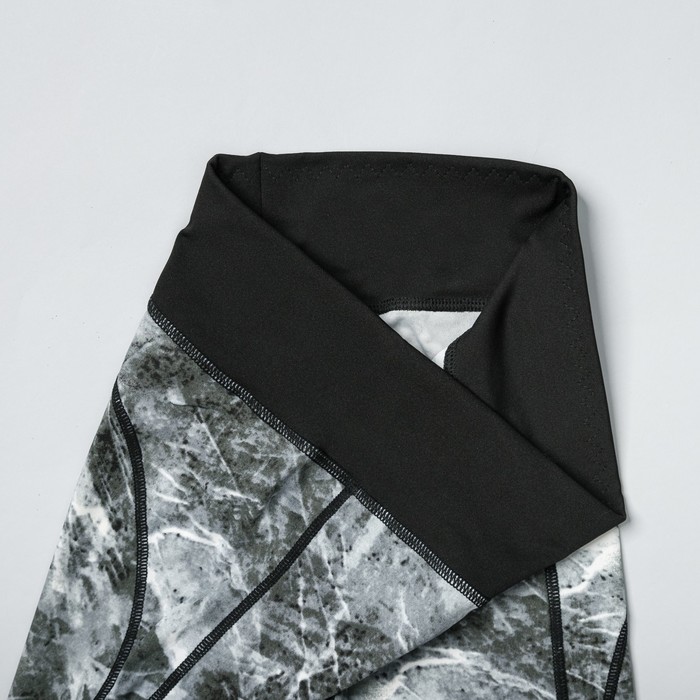 Легинсы женские спортивные 89170 цвет серый, размер 40-44 (S/M)