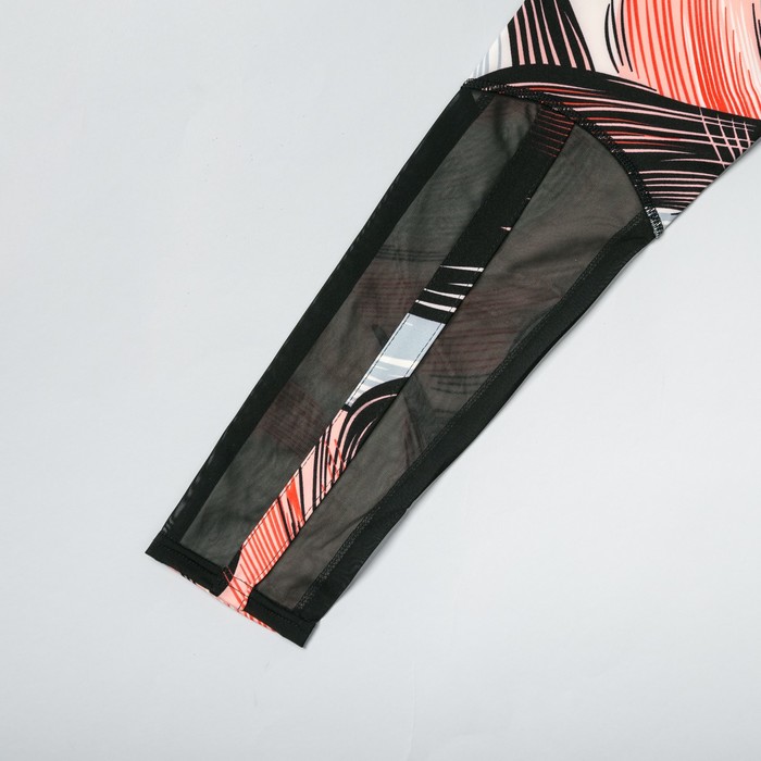 Легинсы женские спортивные 89190 цвет оранжевый, размер 40-44 (S/M)