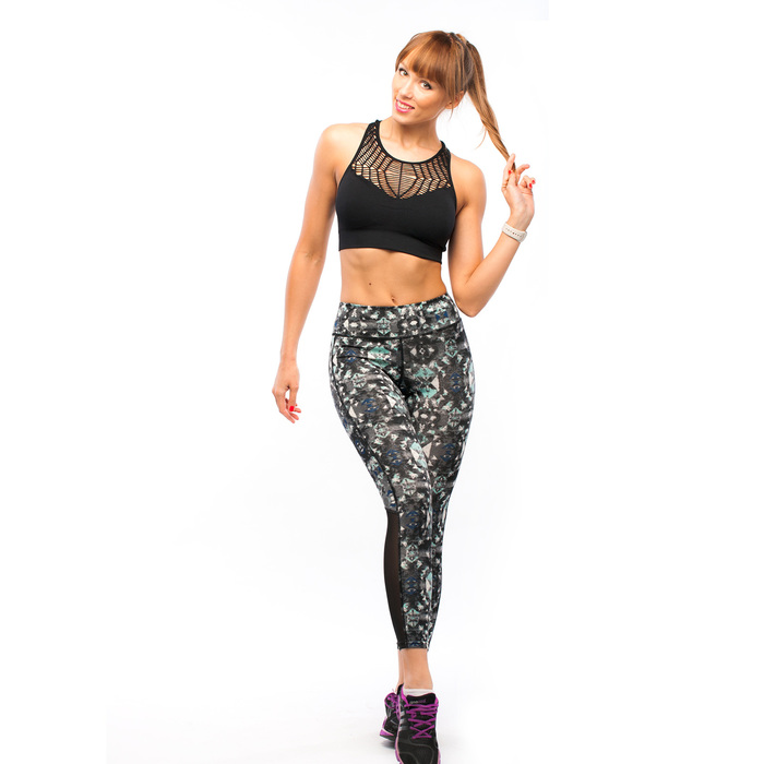 Легинсы женские спортивные 89190 цвет серый, размер 44-48 (M/L)