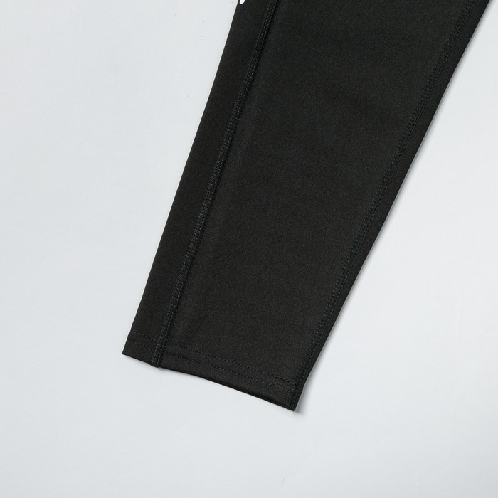 Легинсы женские спортивные 89220 цвет чёрный/белый, размер 40-44 (S/M)