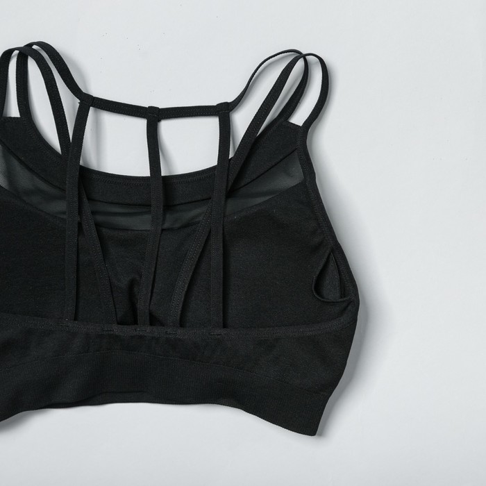 Топ-бра женский спортивный 31743 цвет чёрный, р-р 48-50 (L)