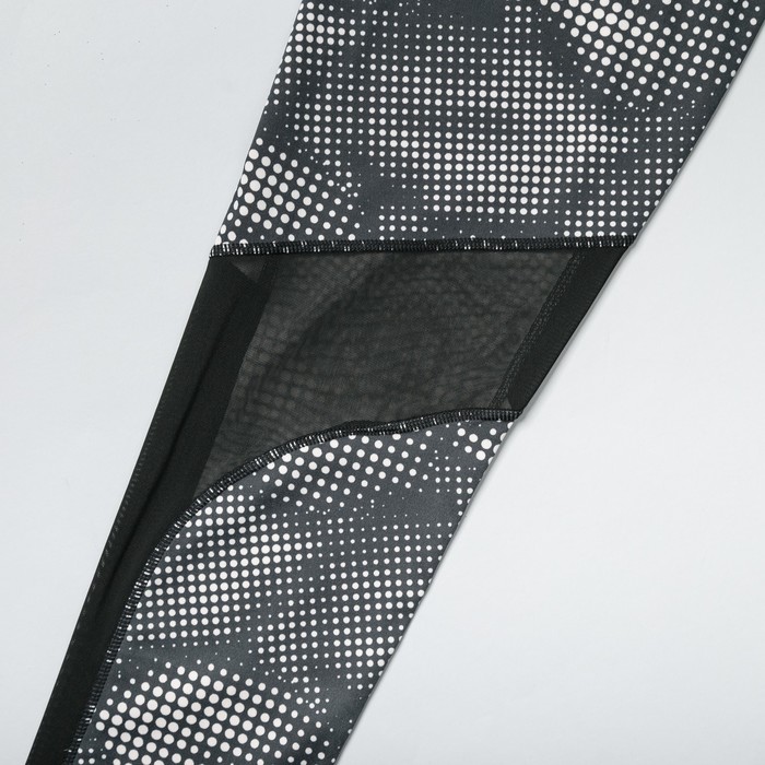 Легинсы женские спортивные 89100 цвет серый меланж, размер 44-48 (M/L)