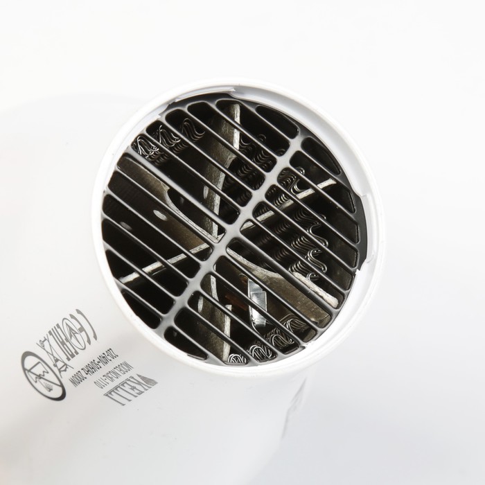 Фен KELLI KL-1110, 2000 Вт, 2 скорости, 3 температурных режима, белый