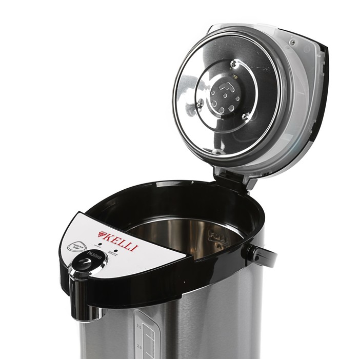 Термопот KELLI KL-1497, 1000 Вт, 3.2 л, защита от перегрева, серебристый