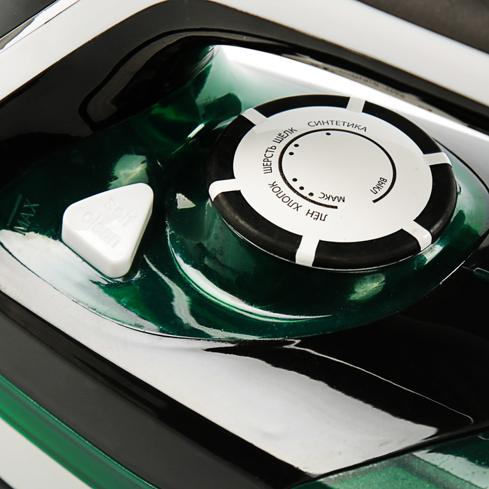 Утюг KELLI KL-1629, 2600 Вт, керамическое покрытие, паровой удар, вертикальная глажка