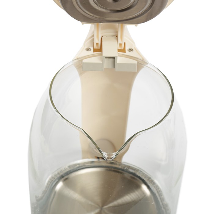 Электрический чайник KELLI KL-1337, 1.8 л, 2200 Вт, подсветка, белый