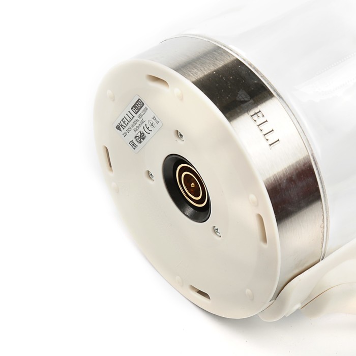 Электрический чайник KELLI KL-1337, 1.8 л, 2200 Вт, подсветка, белый