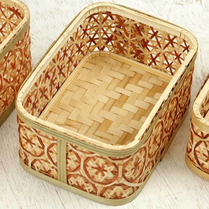 Набор шкатулок "Классика" 3 штуки 20х15х9; 18х13х7,5; 15х10х7 см