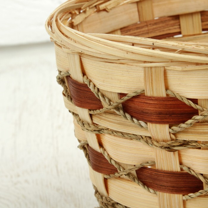 Кашпо "Грация" бамбук H19хD21 см